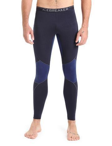 Midnight Navy / Royal Navy Icebreaker BodyfitZone™ Merino 260 Zone Thermal Leggings Men's Base Layers | AU 1392WNBY